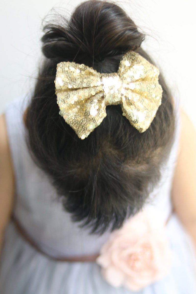 Missgrace Hot Gold Hair Bow.Hair Bows, Hair Clips,Girls Hair Bows.Hair Bows - Image 4